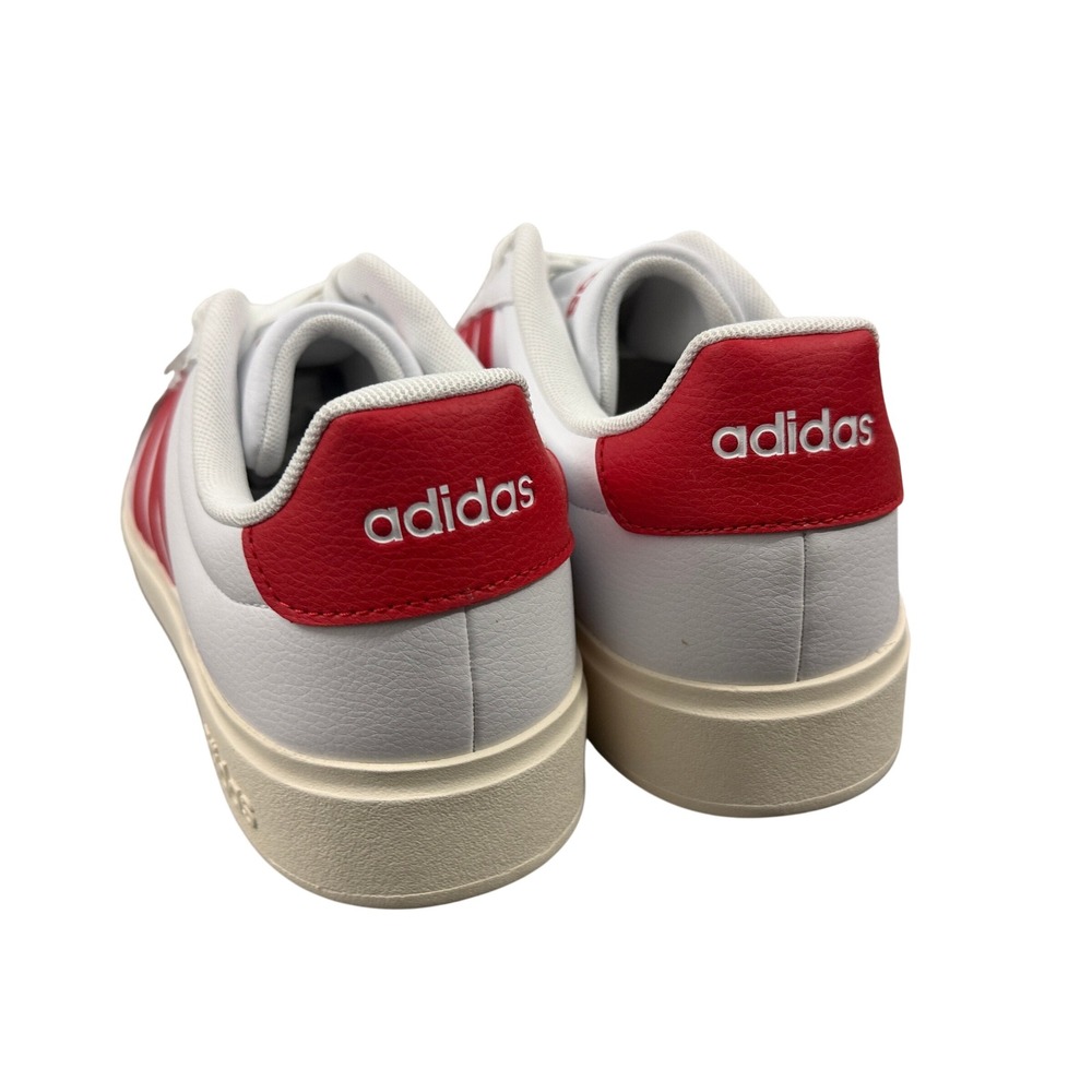Adidas Streettalk Sneakers Mens 9.5 White Red Low Top Athletic Shoes JP8279 - Picture 5 of 6